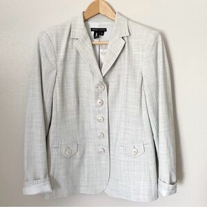 Women’s Peace Of Cloth Remi Blazer Jacket Size 6 Dove Style 73J073 NWT $360 MSRP